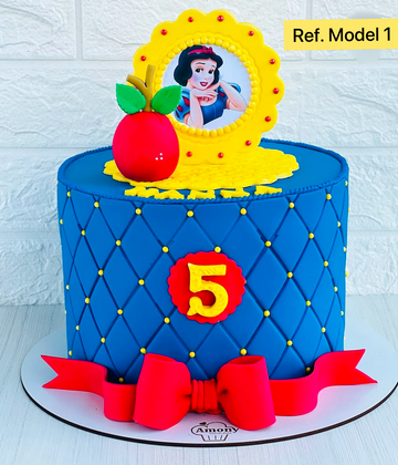 Tarta de cumpleaños Blanca Nieves