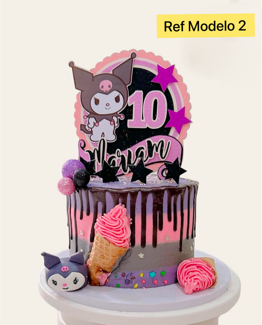 Tarta de cumpleaños kuromi