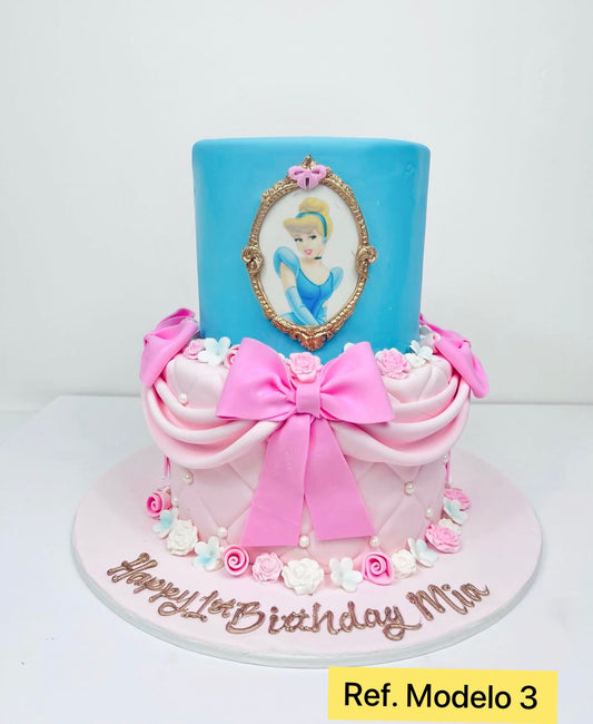 Tarta de cumpleaños Cenicienta