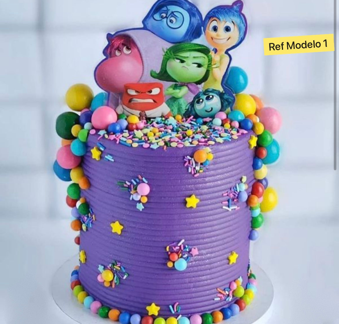 Tarta de cumpleaños Inside Out