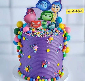 Tarta de cumpleaños Inside Out