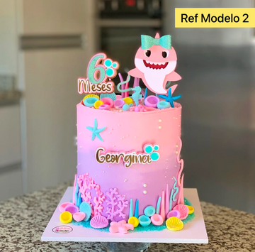 Tarta de cumpleaños Baby Shark